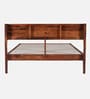 Adelaide Sheesham Wood Queen Size Bed In Honey Oak Finish