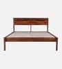 Adelaide Sheesham Wood Queen Size Bed In Honey Oak Finish