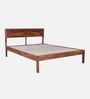 Adelaide Sheesham Wood Queen Size Bed In Honey Oak Finish