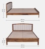 Adelaide Sheesham Wood Queen Size Bed In Provincial Teak Finish