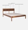 Adelaide Sheesham Wood Queen Size Bed In Provincial Teak Finish