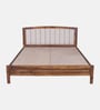 Adelaide Sheesham Wood Queen Size Bed In Provincial Teak Finish