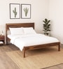 Adelaide Sheesham Wood Queen Size Bed In Provincial Teak Finish