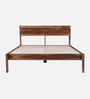 Adelaide Sheesham Wood Queen Size Bed In Provincial Teak Finish