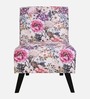 Adelaide Fabric Slipper Chair In Pink Floral Print