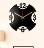Adele Engineered Wood Black Wall Clock