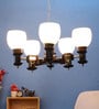 Tamar Silver Wood + Metal Chandelier