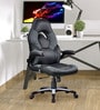 Elegant Leatherette Gaming Chair in Grey Colour