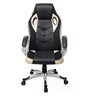 Modern Designer Gaming Chair In Cream & Black Colour