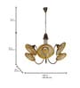 Adjustable Amber Glass Chandelier with U-Shaped Arms | Modern Industrial Style