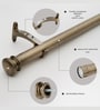 Brass Adjustable Curtain Rod for Windows 18 to 44 Inch