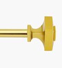 Gold Adjustable Curtain Rod for Windows 44 to 120 Inch (Pack of 1)