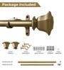 Soft Gold Adjustable Curtain Rod for Windows 44 to 120 Inch (Pack of 1)