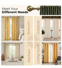 Soft Gold Adjustable Curtain Rod for Windows 44 to 120 Inch (Pack of 1)