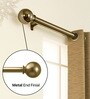 Soft Gold Adjustable Curtain Rod for Windows 44 to 120 Inch (Pack of 1)