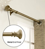 Soft Gold Adjustable Curtain Rod 44 to 120 Inch (Pack of 1)