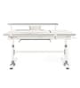 Adjustable Study Table with Tiltable Reading Desk in Grey Color