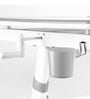 Adjustable Study Table with Tiltable Reading Desk in Grey Color