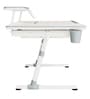 Adjustable Study Table with Tiltable Reading Desk in Grey Color