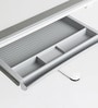 Adjustable Study Table with Tiltable Reading Desk in Grey Color