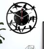 Adler Engineered Wood Black Wall Clock