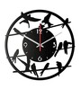 Adler Engineered Wood Black Wall Clock