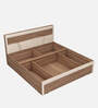 Sappora King Size Bed in Bella Noce & Highland Pine Color with Hydraulic Storage