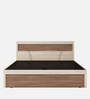Sappora King Size Bed in Bella Noce & Highland Pine Color with Hydraulic Storage