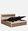 Sappora King Size Bed in Bella Noce & Highland Pine Color with Hydraulic Storage