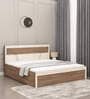 Sappora King Size Bed in Bella Noce & Highland Pine Color with Hydraulic Storage