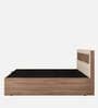 Sappora King Size Bed in Bella Noce & Highland Pine Color with Hydraulic Storage