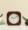 Adler Mango Wood Brown Modern Wall Clock