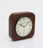 Adler Mango Wood Brown Modern Wall Clock
