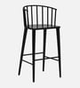 Adler Metal Bar Stool In Black Colour