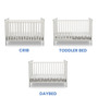 Adley Solid Wood Crib in White Finish