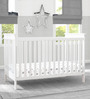 Adley Solid Wood Crib in White Finish