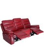 Adolf 3 Seater Recliner in Red Colour