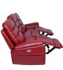 Adolf 3 Seater Recliner in Red Colour