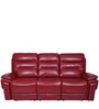 Adolf 3 Seater Recliner in Red Colour