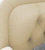 Adolf Velvet Queen Size Bed in Beige Colour