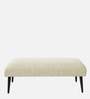 Adon Fabric Bench in Ivory Cream Colour