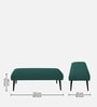 Adon Fabric Bench in Sea Green Colour