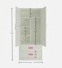 Adona Adonica Kids Wardrobe w/2 Drawers and Regular Hang Barbie Pink