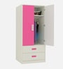Adona Adonica Kids Wardrobe w/2 Drawers and Regular Hang Barbie Pink