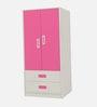 Adona Adonica Kids Wardrobe w/2 Drawers and Regular Hang Barbie Pink