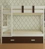 Adona Adonica Twin Bunkbed Left Ladder w/2 Drawers Coffee Walnut