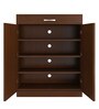 Alana 2-Door Shoe Cabinet with Drawer & Ventilated Shelves in Terra Sienna Finish