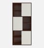 Astra Bookshelf In Ivory and Coffee Walnut Finish