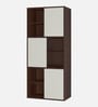 Astra Bookshelf In Ivory and Coffee Walnut Finish