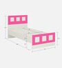 Adona Cordoba Kids Single Bed with Paneled Headboard and Footboard Ivory